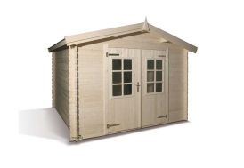 Abri de Jardin Bois Chimene (298x298x225) 28 mm
