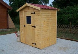 cabane de jardin en bois brut Habrita Eden 1,60 x 1,60 m