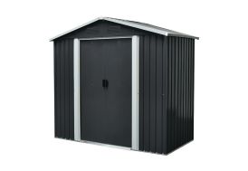 Abri de Jardin en Acier Galvanisé 2,5 m² Givex Anthracite