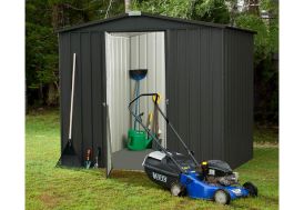 Abri de jardin en acier galvanisé anthracite Cerland Fraser