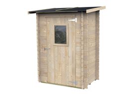 Petit Abri de Jardin PVC à Adosser - Tuscany Evo 100 - 1 Porte