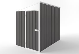 Abri de jardin en métal gris anthracite à adosser Easyshed 3 m²