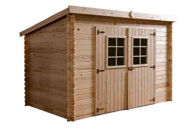 Abri de jardin en bois Foresta toiture monopente 6 m²