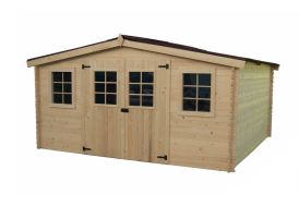 Abri de jardin en bois brut Foresta 16 m² BA 4040.0