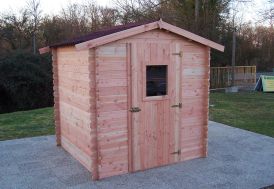 Abri de jardin en bois Douglas 28 mm - Dublin 4 m² Habrita