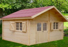 Abri de Jardin en Bois d’Épicéa Brut 24 m²