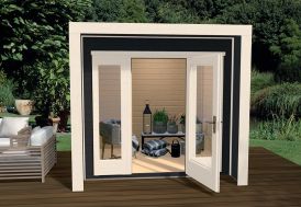 Abri de Jardin en Bois d’Épicéa Weka Design 263 Weka-Line T1 Anthracite