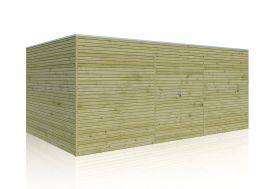 Abri de Jardin en Bois d’Épicéa Traité Gardenas Qube 15 m²