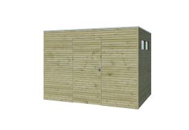 Abri de jardin en bois traité autoclave Gadenas Qube 6,3 m² 