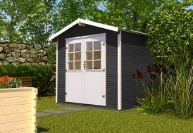 Abri de Jardin en Bois d’Épicéa WekaLine 4,9 m² Anthracite dans Jardin