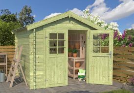 Abri de jardin en bois d’épicéa traité Anny