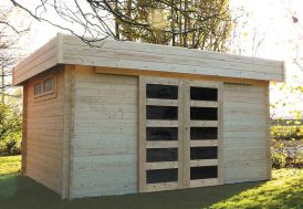 abri de jardin en bois de la marque Solid 40mm d'épaisseur 13,91 m2