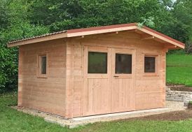Chalet de jardin en bois Douglas brut Oyonnax