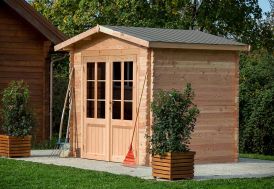 Abri de jardin en bois brut Habrita
