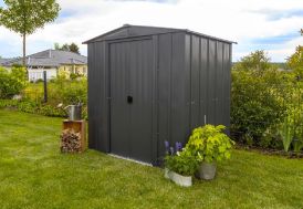 Cabane de jardin Spacemaker en acier galvanisé avec double porte 1,5 x 2 m 