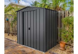 Abri de jardin en métal anthracite