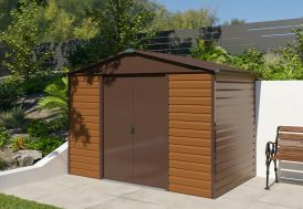 Abri de jardin en métal effet bois Yardmaster