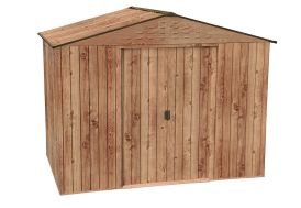 Abri de jardin en acier imitation bois Duramax 8 x 6 Woodgrain