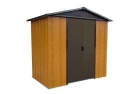 Abri de jardin en métal galvanisé imitation bois Trigano Yardmaster 5 m²