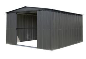 Abri de Jardin en Métal Galvanisé Gris 11 m² 0,35 mm - Easyshed