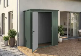 Abri de jardin métal galvanisé 1,5 m² Gary T1 vert Weka