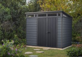Abri de jardin Keter en résine gris anthracite 6 m² Cortina 97