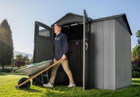 Abri de jardin en résine imitation bois Lifetime