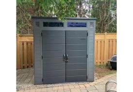Abri de jardin en résine Modern anthracite