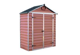 abri de jardin en polycarbonate couleur ambre 1 x 2 m 