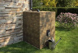 Abri pour récupérateur d'eau de pluie en bois Cerland