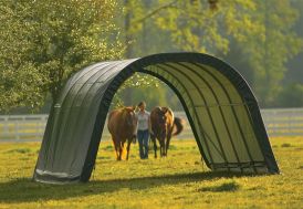 abri souple pour chevaux et animaux en polyéthylène