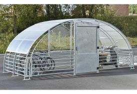 Abri à vélos sécurisé en acier galvanisé Mottez 