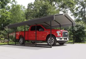 Carport voiture en acier galvanisé 18 m² 6,10 x 3,00 m
