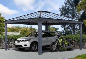 Carport en aluminium et polycarbonate Colorado