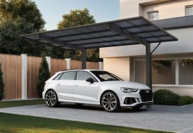 Carport simple en aluminium et polycarbonate XIMAX