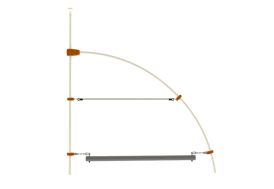 Rondin d'Equilibre Agrès pour Aire de Jeux EVO