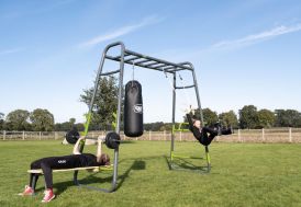 Station de musculation extérieure en acier