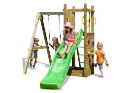 structure de jeux pour enfants toboggan escalade et balançoire