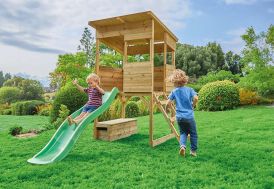 Cabane sur pilotis pour enfant en bois