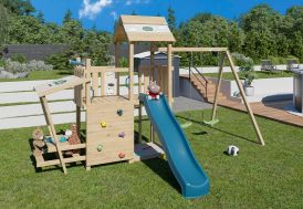 Aire de jeux avec toboggan, escalade, balançoires Zesty Xperience 2 Trigano