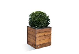 jardinière en bois sapin épicéa selekt (45x45x47) jardipolys