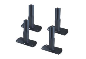 Ancrage à visser pour arche Louis Moulin à tube carré 20 mm - anthracite