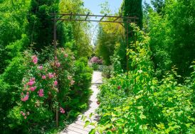 Arche de jardin en métal Louis Moulin - Pergola noire 187 x 198 cm
