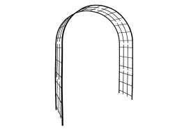 Arche de jardin en métal Louis Moulin - Treillage anthracite 180 x 250 cm