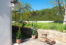 Arche de jardin en métal Louis Moulin - Portique fer vieilli 200 x 250 cm
