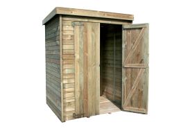 Armoire de jardin en bois surface au sol 1,98 m² et avec une étagère 