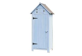 armoire de rangement pour jardin en bois lasuré