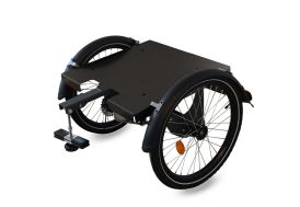 Remorque en acier et aluminium pour vélo musculaire ou VAE