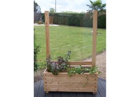 Jardinière en bois avec treillis Jardinière en bois avec treillis