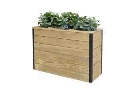 Jardinière rectangulaire en bois Hortalia